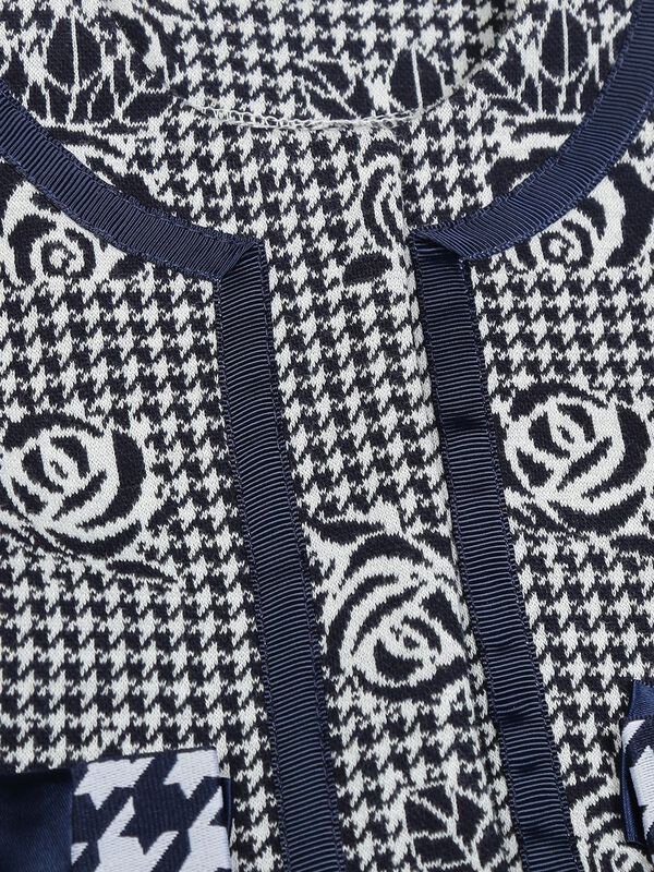 Jacquard Cardigan With Print image number 2